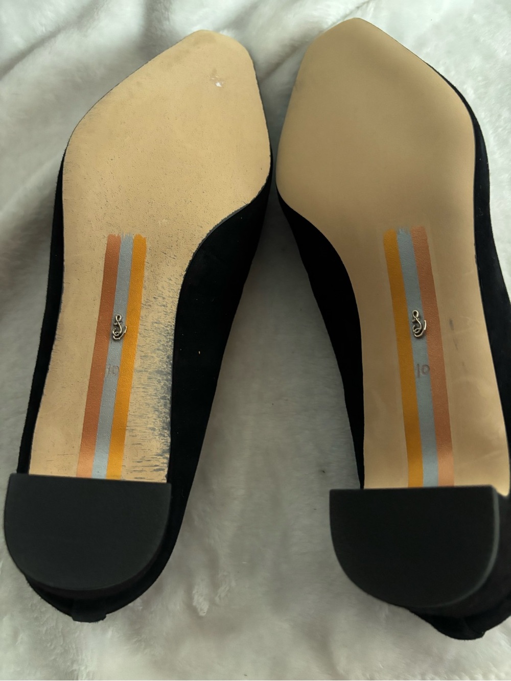 Sam Edelman Rinda Pointed Almond Toe Ballet Low Heel Pumps Black Size 10 - Picture 7 of 14